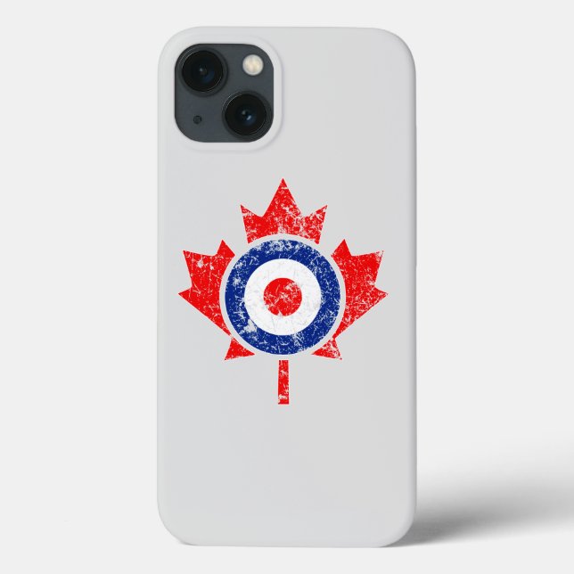 Coques Case-Mate iPhone Modèle de moulage de la feuille d'érable canadienn (Verso)