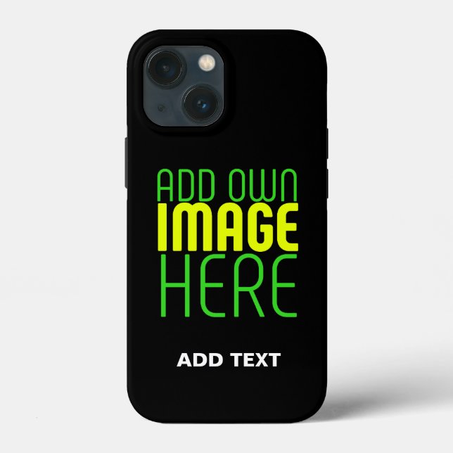 COQUES Case-Mate iPhone MODÈLE DE TEXTE D'IMAGE NOIRE SIMPLE ET MODERNE (Verso)