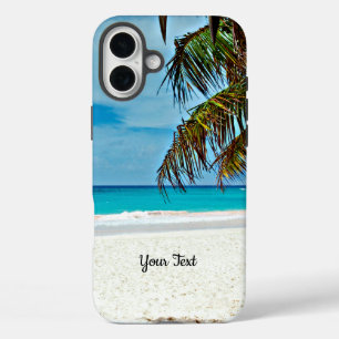 Coques iPhone 16 Plus Modèle du Paradis tropical, personnalisation