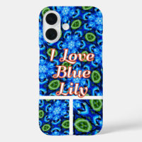 Modèle Floral bleu Abstrait