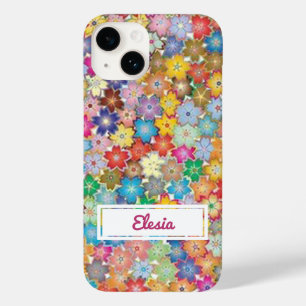 Coque Pour iPhone 14 Modèle floral Boho personnalisé