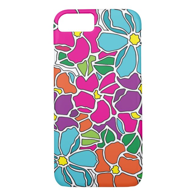 Coques Case-Mate iPhone Modèle Floral Coloré (Dos)