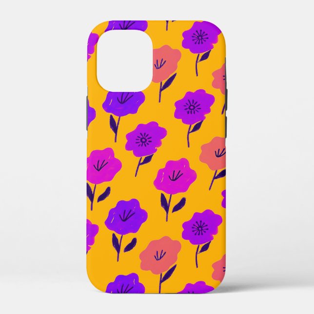 Coques Case-Mate iPhone Modèle floral dynamique (Verso)