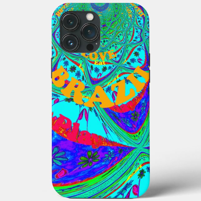 Coques Case-Mate iPhone Modèle floral dynamique : Hommage brésilien Manger (Verso)