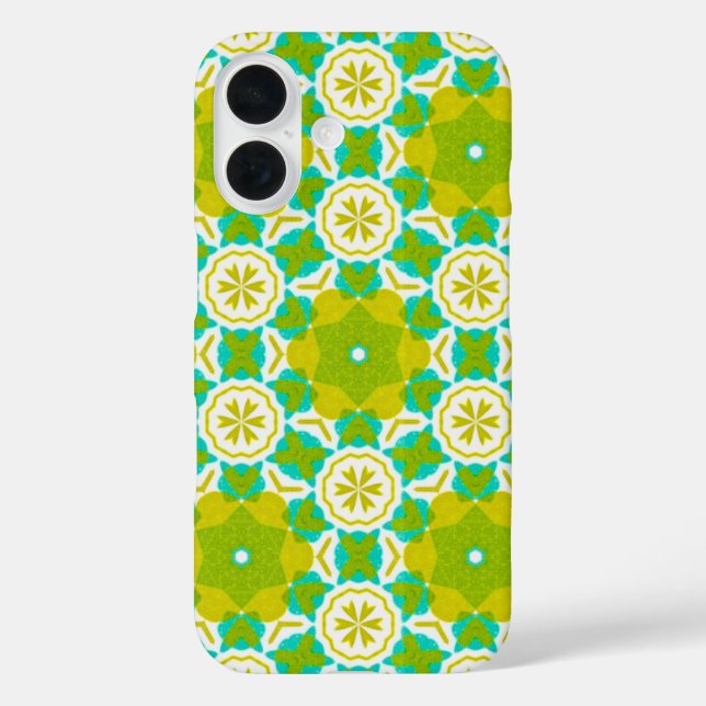 Coques Case-Mate iPhone Modèle floral géométrique (Verso)