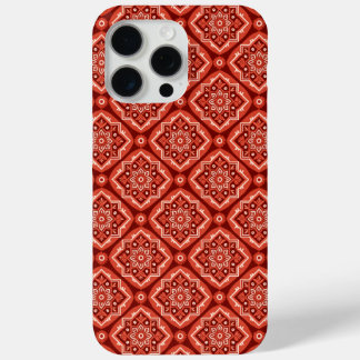 Coque iPhone 15 Pro Max Modèle floral géométrique Boho élégant