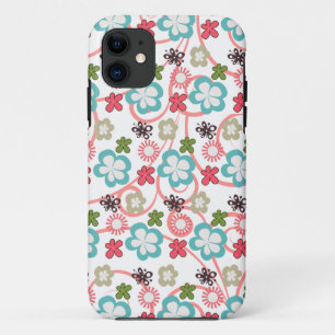 Coque iPhone 11 Modèle floral lunaire