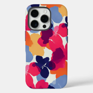 Coques iPhone 16 Pro Modèle floral moderne Bold