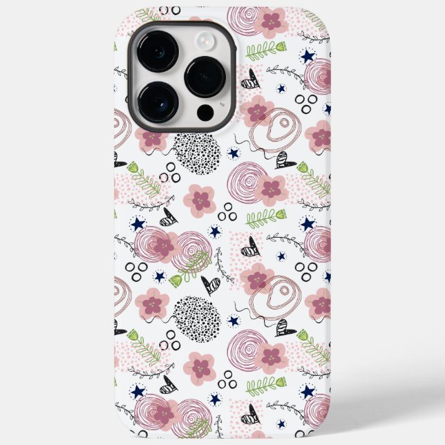 Coques Case-Mate iPhone Modèle floral mou (Verso)