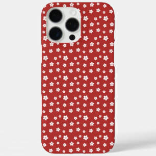 Coques iPhone 16 Pro Max Modèle Floral rouge