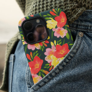 Coque Pour iPhone 16 Modèle floral tropical vibre