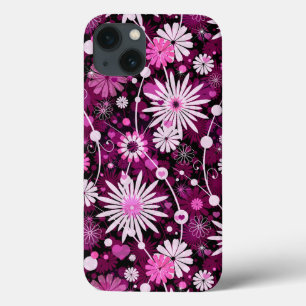 Etui iPhone 13 Modèle floral Valentine