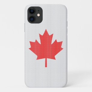 Case-Mate iPhone Case Modèle Knit Maple Leaf Tricot Motif