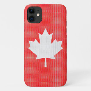 Case-Mate iPhone Case Modèle Knit Maple Leaf Tricot Motif