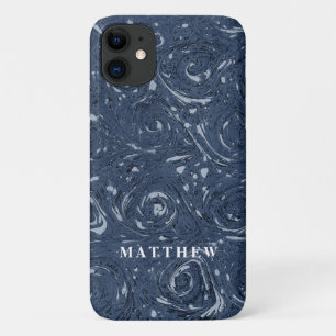Case-Mate iPhone Case Modèle moderne Marbling Marine Bleu Minimal Simple