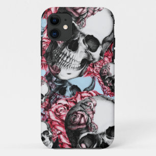 Etui iPhone Case-Mate Modèle rose multi americana de crâne