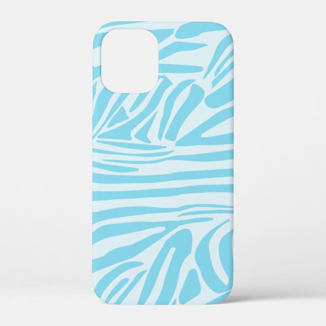 Coques Case-Mate iPhone Modèle Zèbre Bleu (Verso)