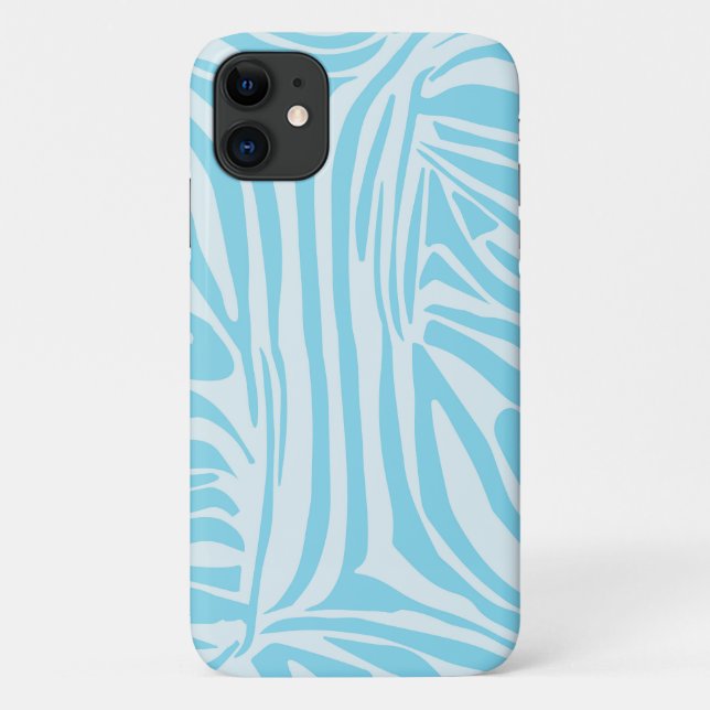 Coques Case-Mate iPhone Modèle Zèbre Bleu (Dos)