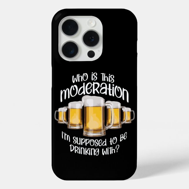 Coques Case-Mate iPhone Modération (dans la boisson) (Verso)