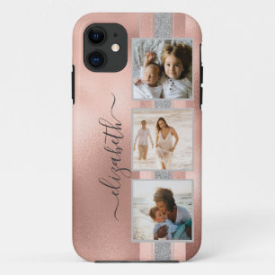 Case-Mate iPhone Case Modern 3 Photo Collage Rose Gold Nom