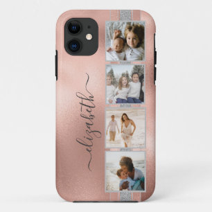 Case-Mate iPhone Case Modern 4 Photo Collage Rose Gold Nom