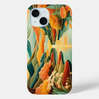 Coque Pour iPhone 15 Modern Abstract Art phone case  