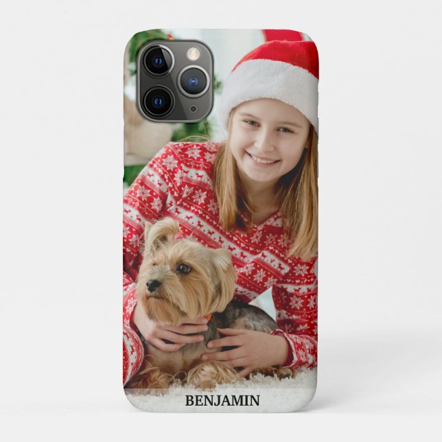 Coques Case-Mate iPhone Modern Create Your Own Photo Name Pets kids (Dos)