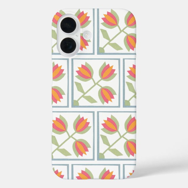 Coques Case-Mate iPhone Modern Decorative Flowers Pattern (Verso)