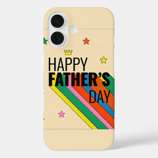 Coque Pour iPhone 16 Modern Father's Day Star Design Case  