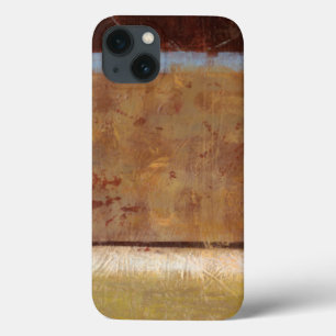 iPhone 13 Case Modern Painting in Earth Tones by Norman Wyatt