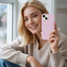 Modern Pink Girly Initial Minimal Monogram Case