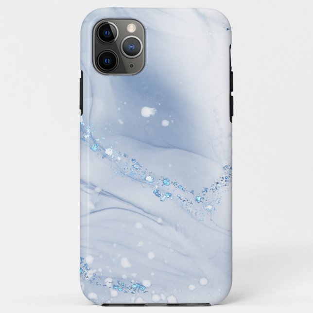 Coques Case-Mate iPhone Modern Stone Dusty Blue Marble (Dos)