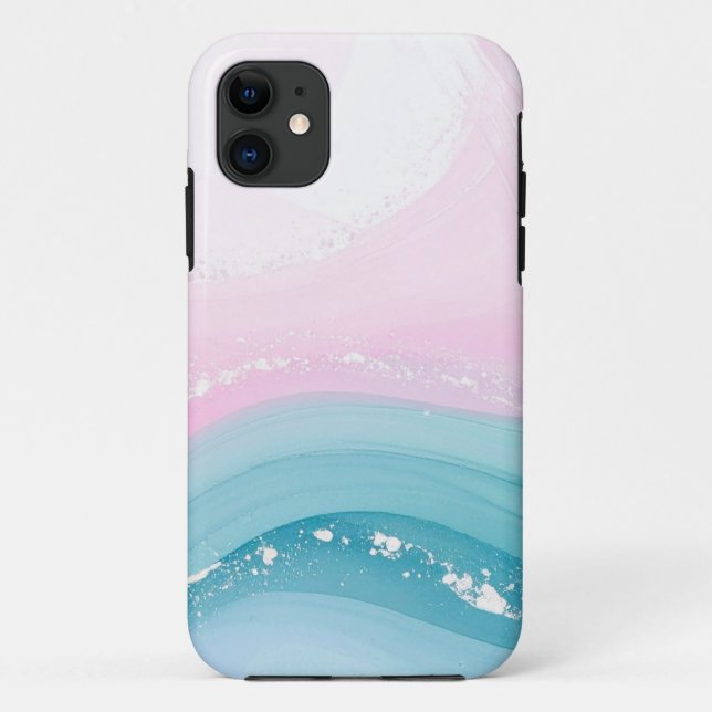Coques Case-Mate iPhone Modern Stone Dusty Blue Marble (Dos)