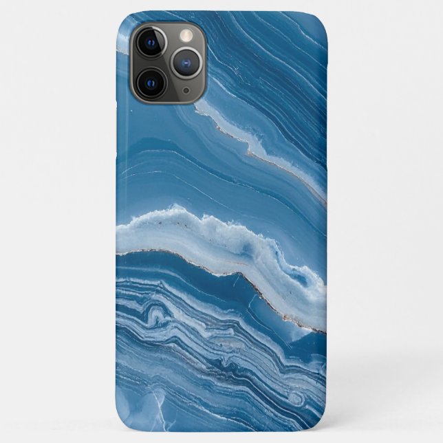 Coques Case-Mate iPhone Modern Stone Dusty Blue Marble (Dos)