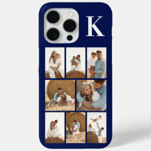 Coque iPhone 15 Pro Max Moderne 8 Photo Bleu Marine