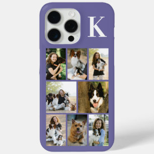 Coque iPhone 15 Pro Max Moderne 8 Photo Violet pour Animaux de Compagnie