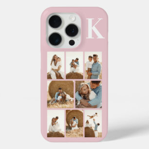 Coque iPhone 15 Pro Moderne 8 Rose Pâle Photo