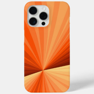 Coque iPhone 15 Pro Max Moderne Abstrait Orange Rouge Vanille Graphique Fr