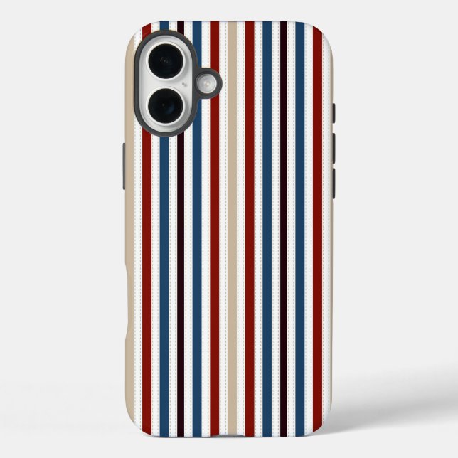 Coques Case-Mate iPhone  Moderne Chic Rayé (Verso)