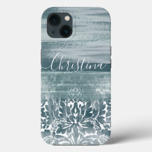 Case-Mate iPhone Case Moderne Damask Turquoise Arty Motif