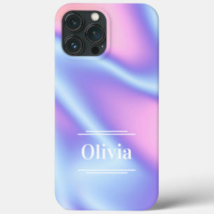 Case-Mate iPhone Case Moderne dégradé holographique minimal rose violet