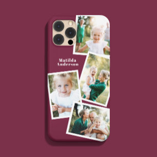 Coque Pour iPhone 14 Moderne design multi photo famille électronique