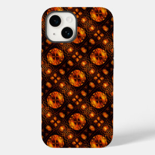 Coque Pour iPhone 14 Moderne Élégant Bohème Doré Motif d'Art Abstrait #