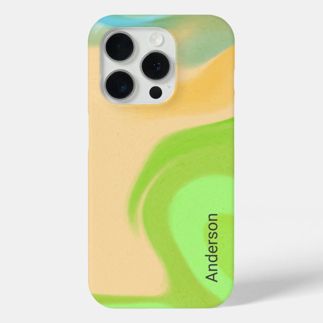 Coques Case-Mate iPhone Moderne Élégant Monogramme Ligne Rétro (Verso)