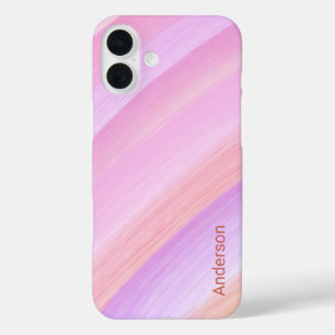 Coques iPhone 16 Plus Moderne Élégant Monogramme Ligne Rétro