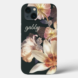Case-Mate iPhone Case Moderne Embellisé Big Florals Texte personnalisé