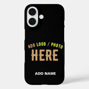 COQUE POUR iPhone 16 MODERNE ET MODERNE PERSONNALISABLE NOIR VÉRIFIÉ