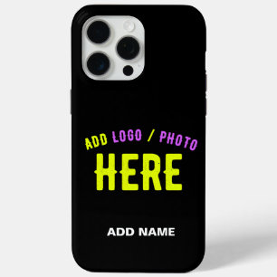 COQUE iPhone 15 PRO MAX MODERNE ET MODERNE PERSONNALISABLE NOIR VÉRIFIÉ