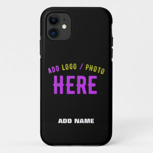 Case-Mate iPhone CASE MODERNE ET MODERNE PERSONNALISABLE NOIR VÉRIFIÉ