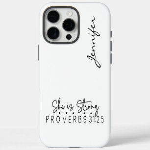Coques iPhone 16 Pro Max Moderne minimaliste B&W Bible Verse Proverbes iPho